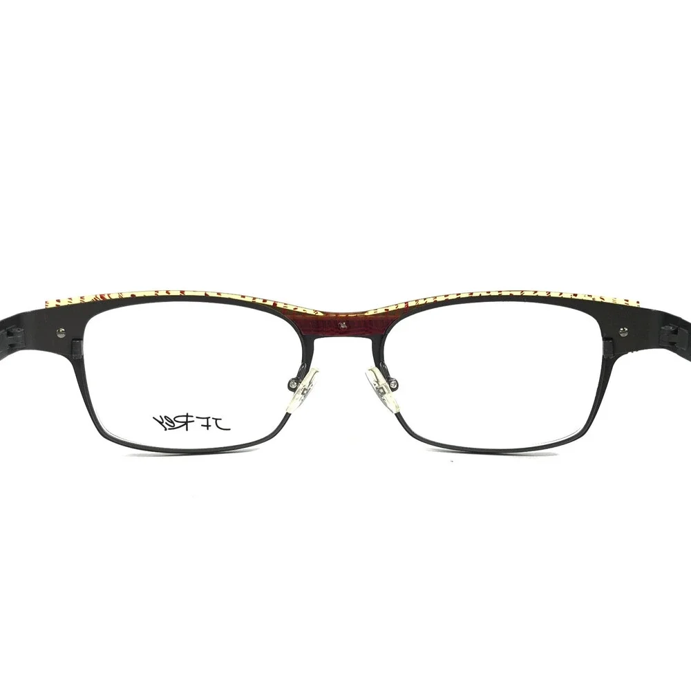 J.F. Rey Eyeglasses Frames JF2552 0535 Matte Dark Grey Orange Yellow 50-19-138